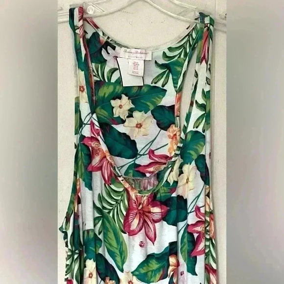 Tommy Bahama Sleepwear Nightgown Medium Tropical Racerback Tank Sleeveless - Picture 3 of 8